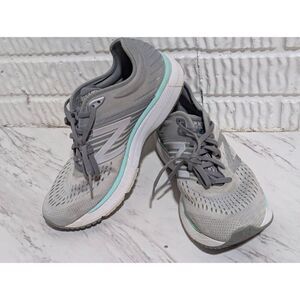 New Balance Women's Gray Lace-Up 860 v10 Running Shoes Size 10